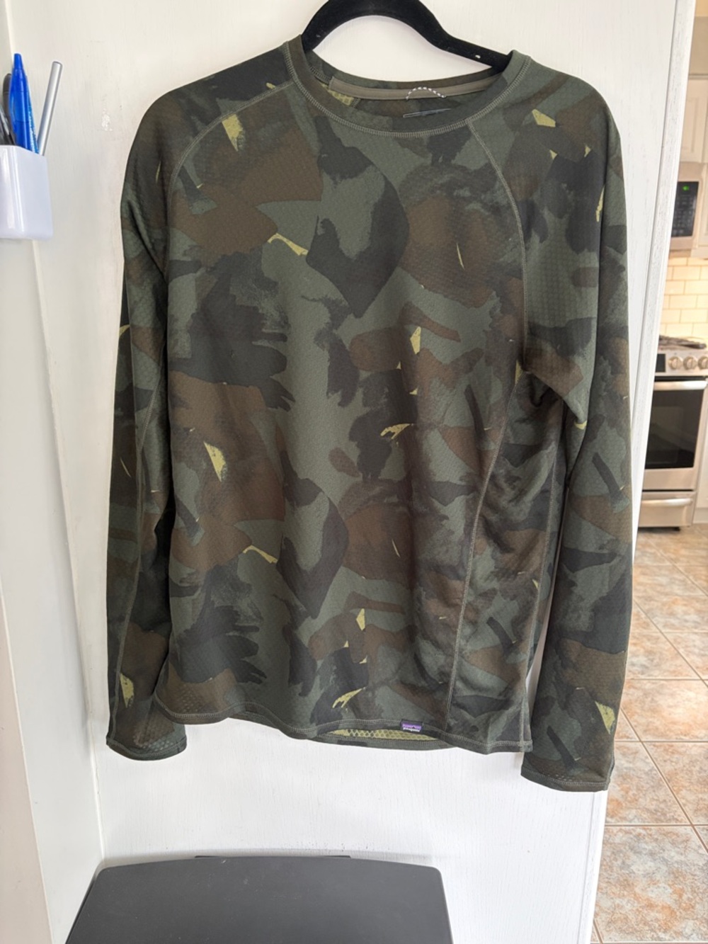 Patagonia Olive Camo Capilene Midweight Baselayer